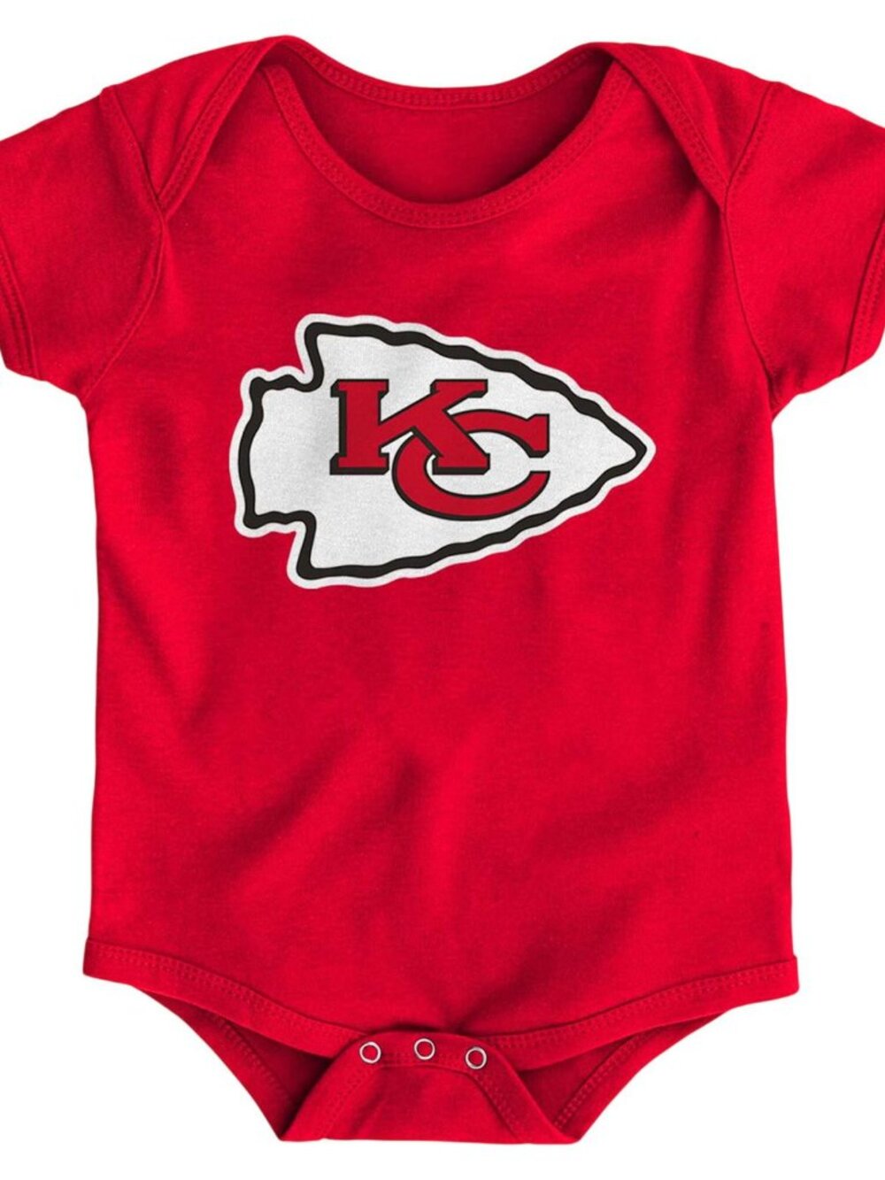 NEW Outerstuff Infant NFL Kansas City Chiefs Team Logo Bodysuit Red 0-3 Months